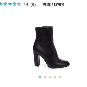 NWT Steve Madden editor leather black boots 7.5